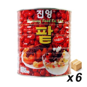 진양 빙수용 통단팥 3Kg 6개 (BOX)