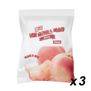 [업체발송][무료배송][냉동] 흥국 냉동 슬라이스 복숭아 1Kg 3개