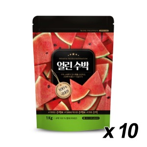 [업체발송] 뉴뜨레 냉동 수박청크 1kg(국산) 10개