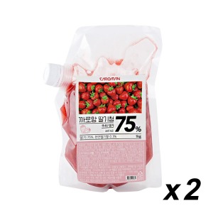 [업체발송][무료배송] 까로망 딸기청 1Kg 2개