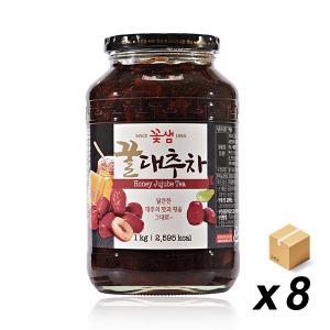 꽃샘 꿀대추차 1Kg 8개 (BOX)