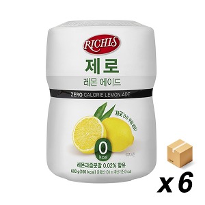 리치스 레몬 에이드 제로슈가 550g 6개(BOX)